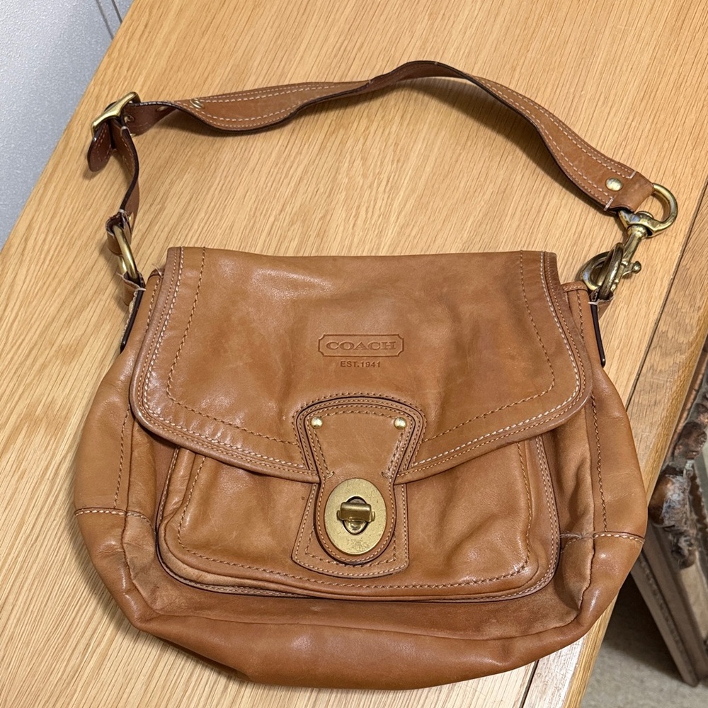 Coach Brown Leather Shoulder Bag